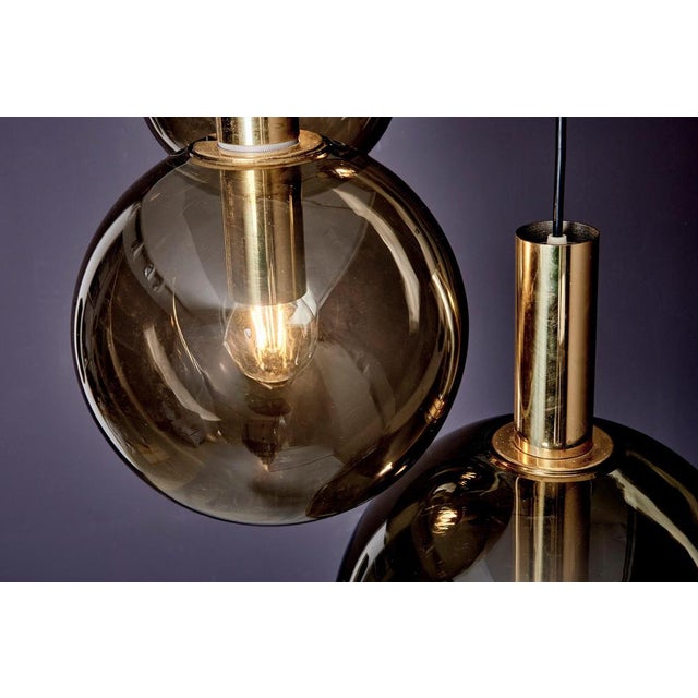 Gold Cascade Pendant with Four Globes from Glashütte Limburg, 1970s For Sale - Image 8 of 9