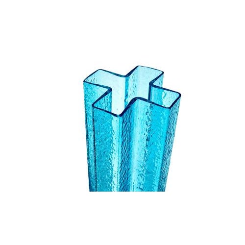 Mid-Century Cross Blown Glass Vase by Bodil Kjaer for Cassina, Italy For Sale - Image 3 of 7