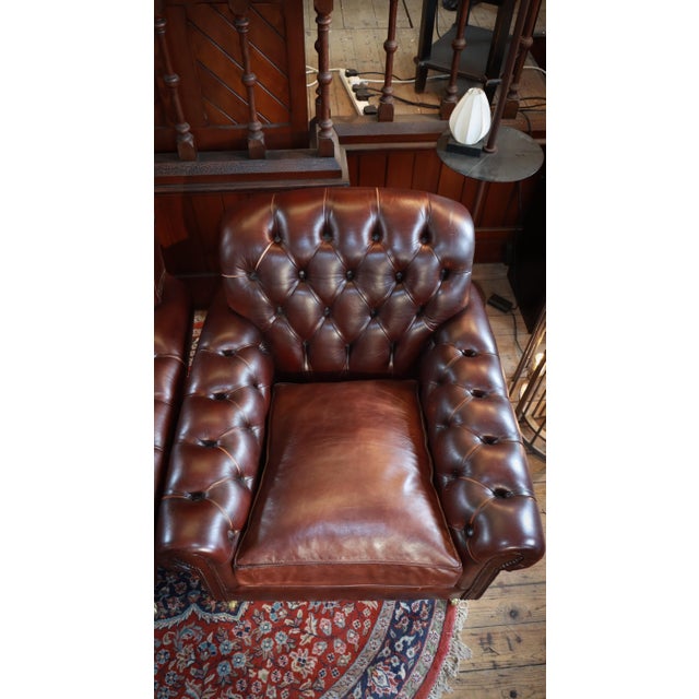 Bulgari Club Chairs in Leather from George Smith, 2010s, Set of 2 For Sale - Image 11 of 18