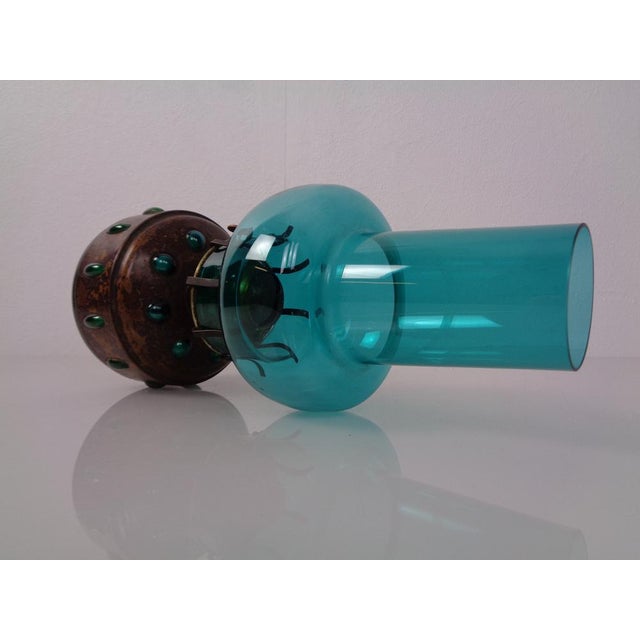 Dutch Copper and Glass Oil Lamp by Nanny Still for Raak, 1960s For Sale - Image 9 of 18