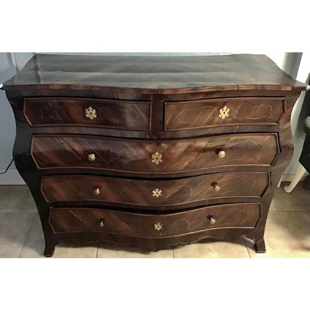 Large 18th Century Rosewood Rococo Commode For Sale - Image 4 of 10