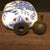 White Vintage Painted Enamel on Copper Snuff Bottle – Blue & White Bird & Peony Motif For Sale - Image 8 of 9