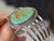 Vintage Native American Navajo Begay Sterling Silver Turquoise Cuff Bracelet For Sale - Image 10 of 18
