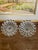 Vintage Pressed Glass Candle Holders With Hobnail Edge, Set of Two For Sale - Image 4 of 9