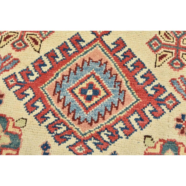 Kazak Runner 2’9” X 15′ Beige Wool Tribal Hand-Knotted Oriental Rug For Sale - Image 4 of 12