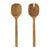 Boho Chic Mera Mustard Yellow Resin Serving Spoons - Set of 2 For Sale - Image 3 of 3