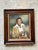 Greige Vintage Framed Figurative Portrait Painting For Sale - Image 8 of 12