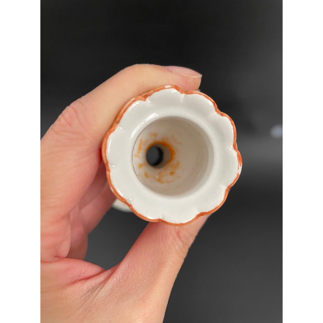 Vintage Italian Faience Jardiniere & Candlesticks Centerpiece Set For Sale - Image 18 of 18