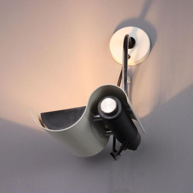 Vintage Enamelled Metal Lamp from Oluce, Italy, 1960s For Sale - Image 3 of 11