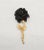 Vintage Accessocraft Black Rose Brooch For Sale - Image 4 of 8