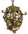 A gorgeous Hollywood Regency Wrought Iron Pendant Chandelier, a true vintage masterpiece that captures the essence of the...