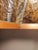 Wood Vintage Mid-Century Modern Arts & Crafts Style Slag & Walnut Hanging Lamp For Sale - Image 7 of 8