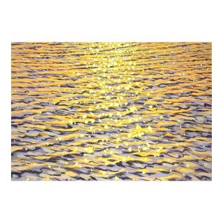 Light. Amber Evening.Original Modern Hand Painting For Sale