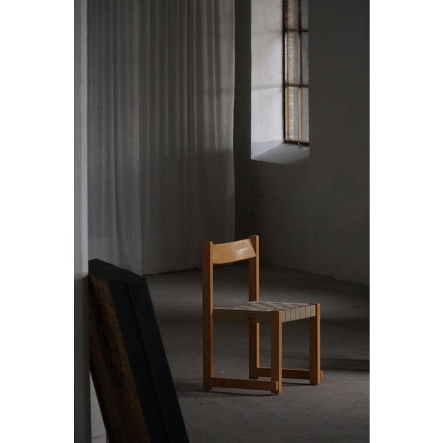 Koldinghus Chairs in Beech with Woven Seats attributed to Hans J. Wegner for Getama, 1988, Set of 6 For Sale - Image 15 of 18