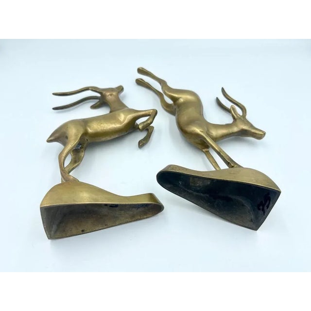 Brass Gezelles, 1970s, Set of 2 For Sale - Image 4 of 7