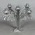 Five-Light Chrome and Metal Candlestick, 1970s For Sale - Image 11 of 11