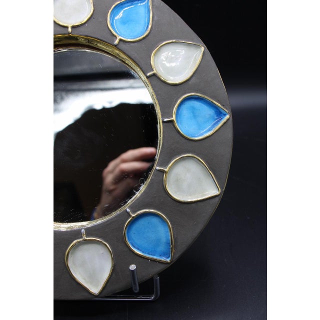 Mirror with Spike Pattern, 1960s For Sale - Image 3 of 8