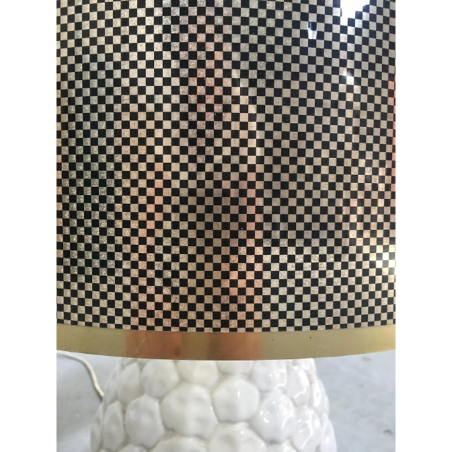 Italian Ceramic Pineapple Table Lamp, 1970s For Sale - Image 11 of 12