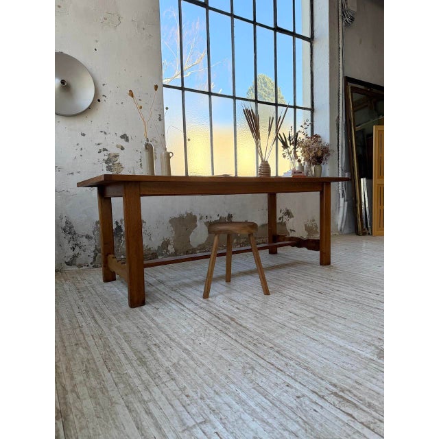 Oak Farm Table, 1970s For Sale - Image 16 of 18