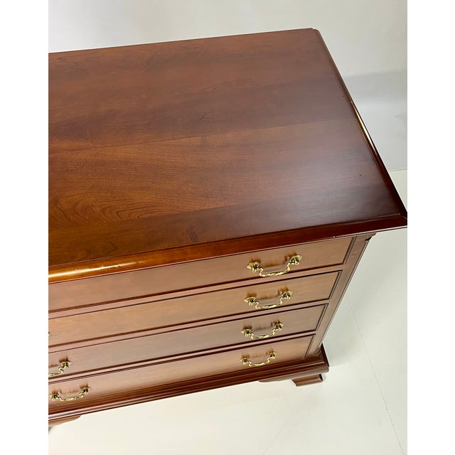 1990s Waterford Furniture Makers Solid Cherry Bachelor’s Chest For Sale - Image 11 of 18