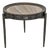 Alpine Marble & Elm Side Table For Sale