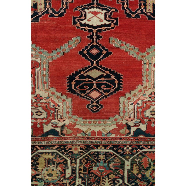 Antique Persian Serapi Rug For Sale - Image 17 of 18