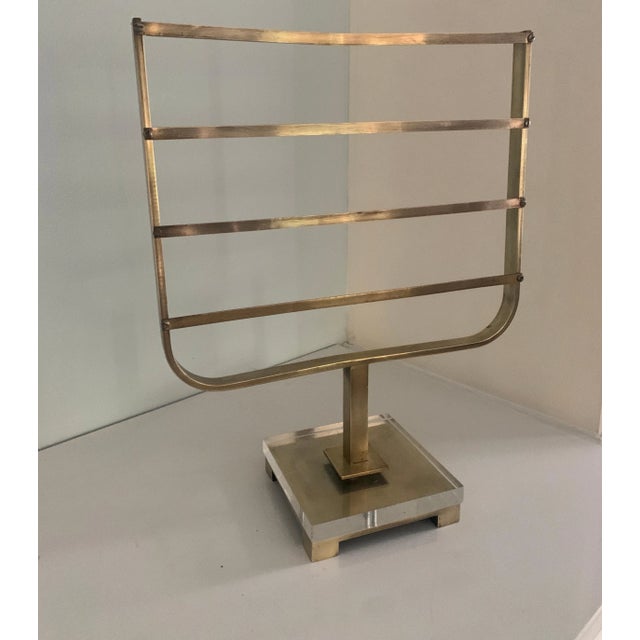 Brass Charles Hollis Jones Brass Jewelry or Scarf Holder For Sale - Image 8 of 13