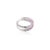 Pink Pink Sapphire & Diamond Criss Cross Cocktail Ring- Round Cut Gemstone Midi Finger Ring Size 7 For Sale - Image 8 of 11