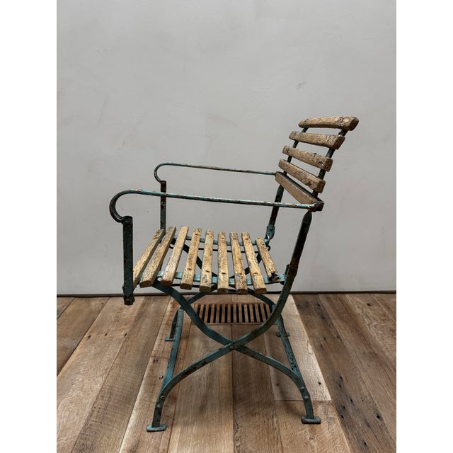 Classic Vintage French Bistro Chairs - a Pair For Sale - Image 10 of 15