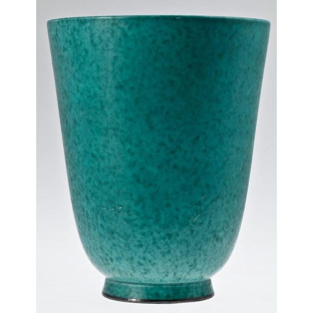 Ceramic Argenta Vase by Wilhelm Kåge for Gustavsberg, Sweden, 1940s For Sale - Image 3 of 4