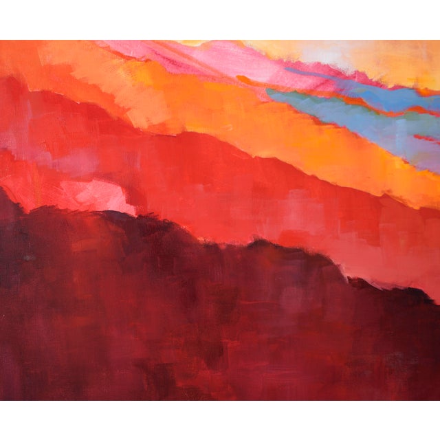 Textile "The Wild Coast - Big Sur" Contemporary Seascape in Oil on Canvas by Erin Gafill For Sale - Image 7 of 10