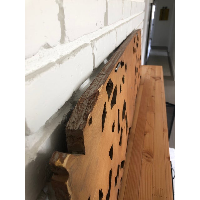 Boho Carved Wood Wall Hanging Chairish