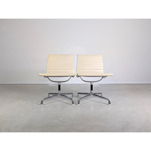 Mid-Century Modern EA 106 Chairs by Charles and Ray Eames for Herman Miller, Set of 2 For Sale - Image 3 of 13