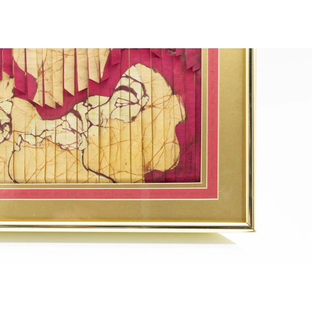 Ann and Dick Rundall Mid Century Batik Textile Art For Sale - Image 4 of 6