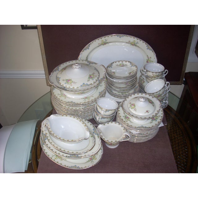 Late Victorian Princess China Dinnerware Service for 12 Chairish