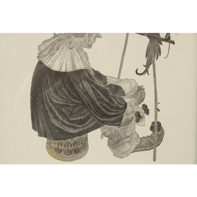 Oliver Grimley Pen and Ink Drawing, Harlequin and Friends For Sale - Image 11 of 12