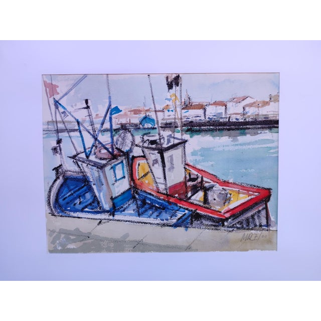 Watercolor by Michel Roubille, 2000. Nephew of the renowned Auguste Jean-Baptiste Roubille, he inherited his uncle's...