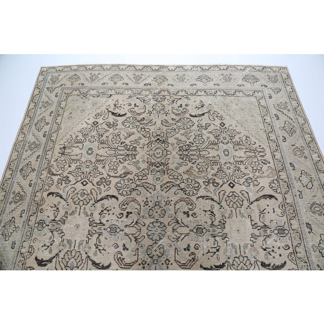 Mid-Century Modern Vintage Persian Room-Size Rug With Delicate All-Over Design -7' 5'' X 10' 6'' For Sale - Image 3 of 13
