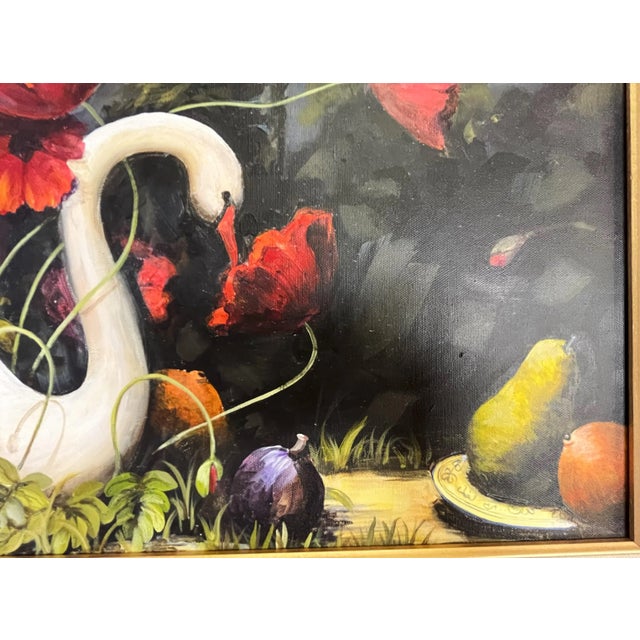 Signed Original Painting on Canvas by Karen Reinhart (American, 1938-2023) For Sale In West Palm - Image 6 of 12