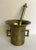 Brass Antique Heavy Brass Mortar and Pestle Set For Sale - Image 8 of 8