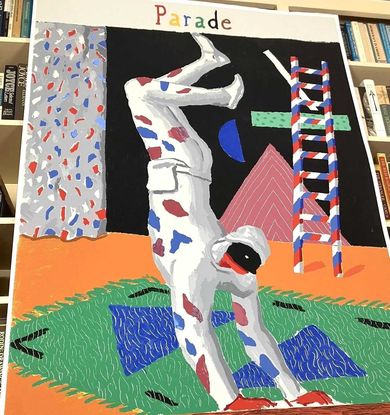 David Hockney Parade Original 1981 Monumental Silkscreen