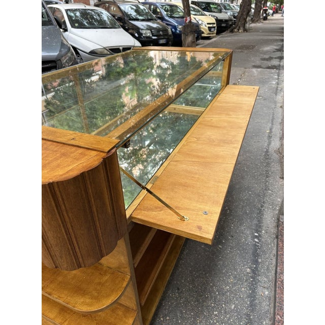 Vintage Showcase Counter in Wood and Glass, 1930s For Sale - Image 9 of 9