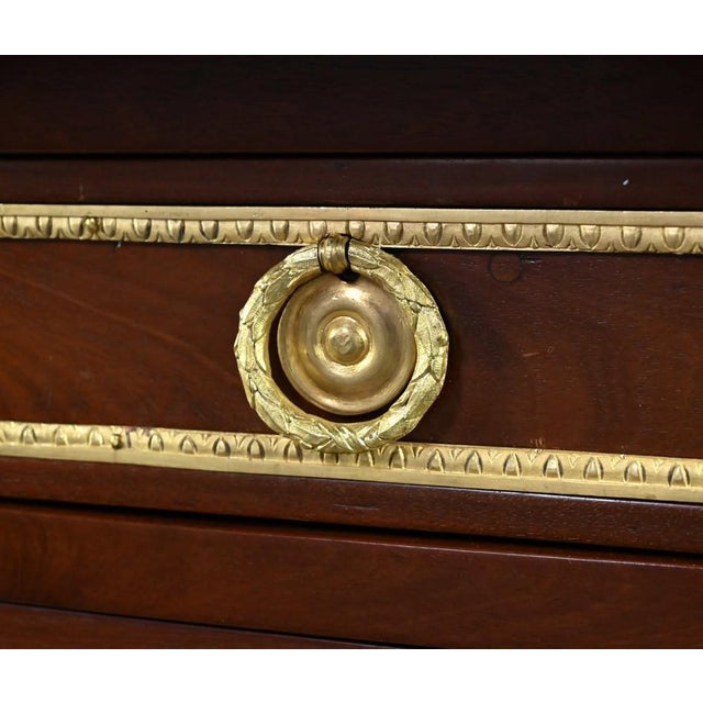 Louis XVI Chest of Drawers in Mahogany Veneer For Sale - Image 11 of 18
