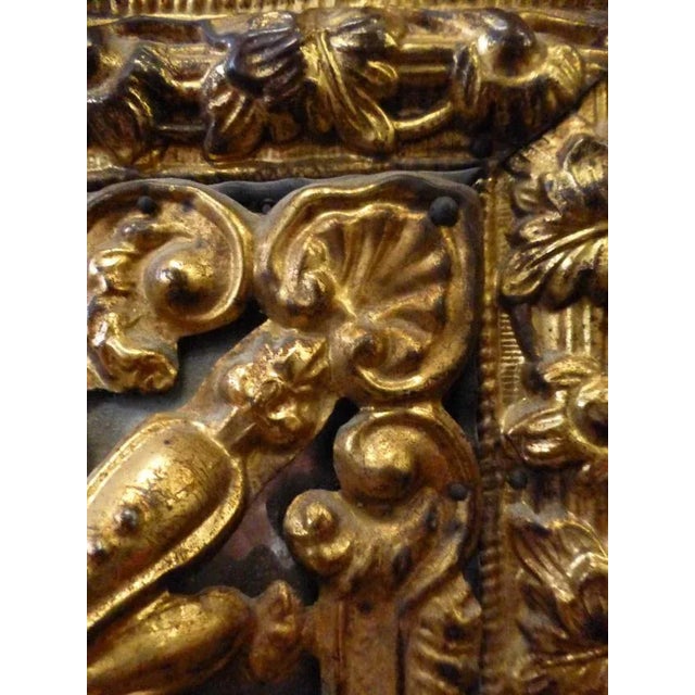 Antique Louis XIII Style Closed Cup Mirror For Sale - Image 3 of 9