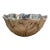 Large Mexican Pewter Cabbage Ware Leaf Serving Bowl For Sale