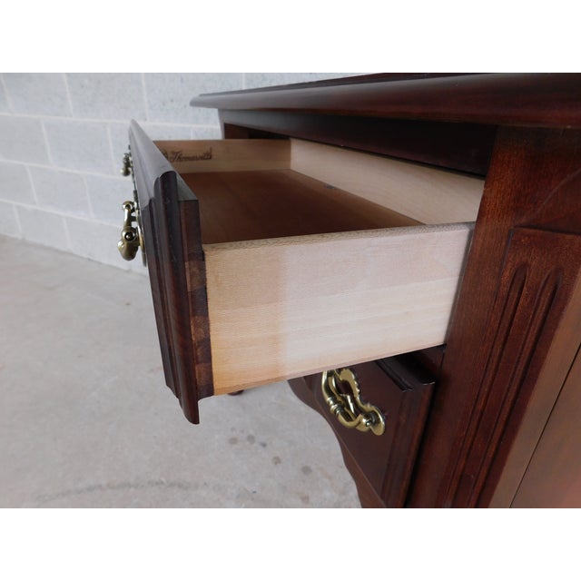 Late 20th Century Thomasville Cherry Collection Low Boy Nightstand For Sale - Image 9 of 11
