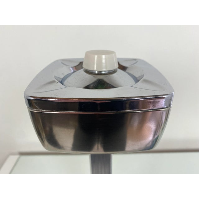 Art Deco Bauhaus Chromed Pewter Ashtray Stand from Metawa, 1930s For Sale - Image 4 of 16