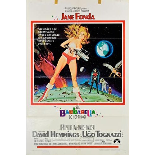 Pop Art ItalianSci-Fi Barbarella Poster, 1968 For Sale - Image 4 of 5
