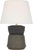 Modern Sean Lavin by Visual Comfort Signature 1953 26" Geometric Form Table Lamp in Smoke on Goldenrod with Linen Shade For Sale - Image 3 of 3