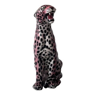 Vintage Italian Ceramic Tiger, 2010s For Sale